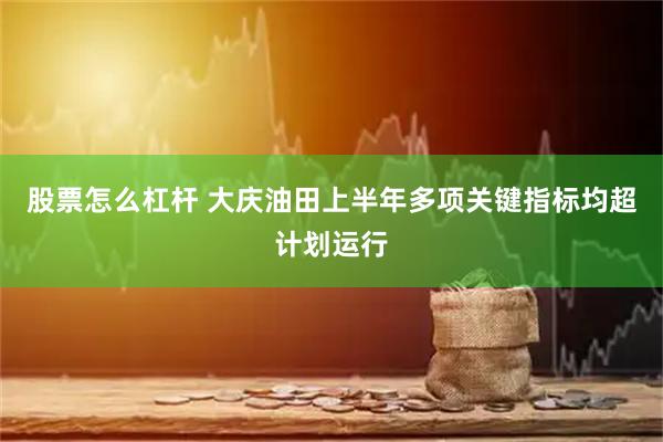股票怎么杠桿 大慶油田上半年多項關鍵指標均超計劃運行